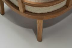  Boman OY Nordic Modern Upholstered Armchair by Oy Boman Ab Finland 1940s - 4253532