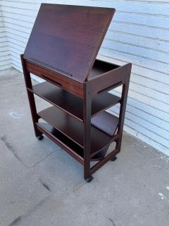  Bombay Furniture Co Mahogany Levenger Table on Casters by Bombay - 4330705