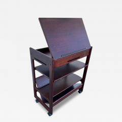  Bombay Furniture Co Mahogany Levenger Table on Casters by Bombay - 4332593
