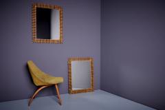  Bonacina 1 of 2 Bamboo Mirrors by Bonacina 60 x 72cm Italy 1960s - 3356256