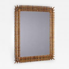  Bonacina 1 of 2 Bamboo Mirrors by Bonacina 60 x 72cm Italy 1960s - 3360513