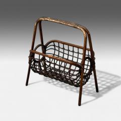  Bonacina Bonacina Attr Italian Mid Century Modern Magazine Rack Bamboo Wood 1960s - 3937600