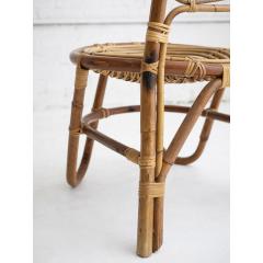  Bonacina Bonacina Rattan High Back Chairs a Pair - 4005294