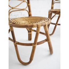  Bonacina Bonacina Rattan High Back Chairs a Pair - 4005301