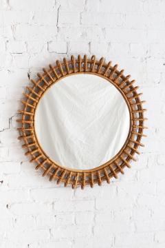  Bonacina Bonacina Rattan Mid Century Italian Mirror - 4003635