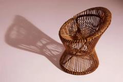  Bonacina Bonacina bamboo and cane stool Italy 1960s - 4117429
