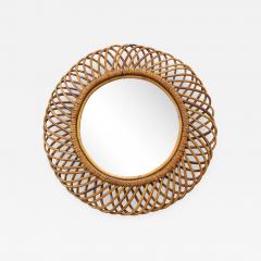  Bonacina Circular Bamboo Bonacina Wall Mirror - 2482479