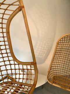  Bonacina Rattan Egg Cage Armchairs by Bonacina Italy - 1469404