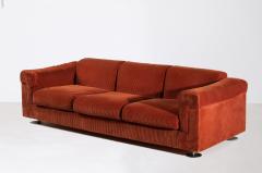  Borsani Tecno Elegant three seater sofa with steel feet and corduroy covering - 3891551