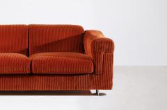 Borsani Tecno Elegant three seater sofa with steel feet and corduroy covering - 3891552