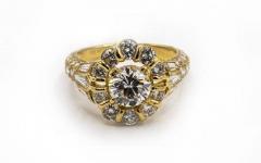  Boucheron BOUCHERON 1 02 CARAT ROUND DIAMOND F IF GIA RING - 1828625