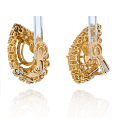  Boucheron BOUCHERON 18K YELLOW GOLD DIAMOND MOUNTINGS FOR PEAR CUT CENTERS EARRINGS - 2687946