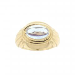  Boucheron Boucheron Cabochon Aquamarine Gold Ring - 434455