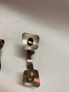  Boulanger 1950s French Silver plated candlesticks - 2982031