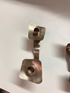  Boulanger 1950s French Silver plated candlesticks - 2982036