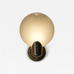  Boulanger Mid Century Brass and Hand Blown Glass Wall Sconce 1960s - 4515082