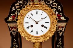  Boulle Mantel Clock In The portico Clock Style French Circa 1870  - 3503562