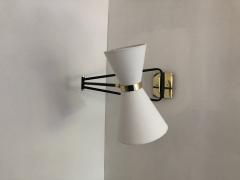  Bourgeois Boheme Atelier Bolivar Sconce White Fabric Shade - 1167017