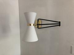  Bourgeois Boheme Atelier Bolivar Sconce White Fabric Shade - 1167021