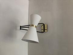  Bourgeois Boheme Atelier Bolivar Sconce White Fabric Shade - 3704116