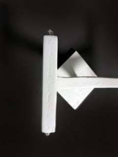  Bourgeois Boheme Atelier Nation Sconce Modern Wall Sconce with Plaster Finish  - 4745916