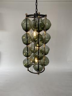  Bourgeois Boheme Atelier Opera Prima Chandelier by Bourgeois Boheme Atelier Hunter Green Glass  - 1927308