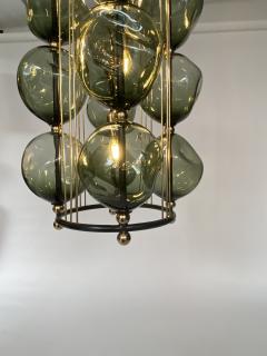  Bourgeois Boheme Atelier Opera Prima Chandelier by Bourgeois Boheme Atelier Hunter Green Glass  - 1927312