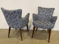  Bourgeois Boheme Atelier Pair of Aube Chairs Polka Dot Fabric - 1591945