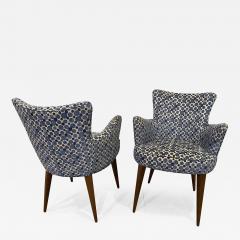  Bourgeois Boheme Atelier Pair of Aube Chairs Polka Dot Fabric - 1594560