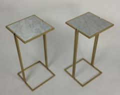  Bourgeois Boheme Atelier Pair of Nantes Side Tables Model D Brass - 1827782