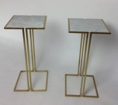  Bourgeois Boheme Atelier Pair of Nantes Side Tables Model D Brass - 1827790