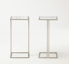  Bourgeois Boheme Atelier Pair of Nantes Side Tables Satin Nickel - 3933054