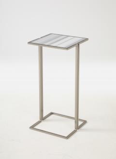  Bourgeois Boheme Atelier Pair of Nantes Side Tables Satin Nickel - 3933060