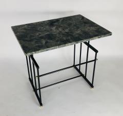  Bourgeois Boheme Atelier Pair of Plassance Side Tables Crystalized Marble Top - 1119399
