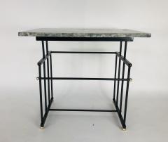  Bourgeois Boheme Atelier Pair of Plassance Side Tables Crystalized Marble Top - 1119404