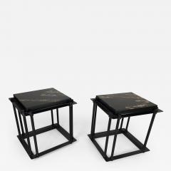  Bourgeois Boheme Atelier Pair of Simplon Side Tables Black Granite - 1331725