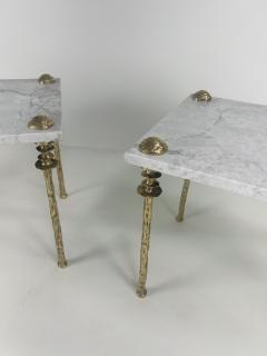  Bourgeois Boheme Atelier Pair of Sorgue Side Tables Gold Bronze - 4261046