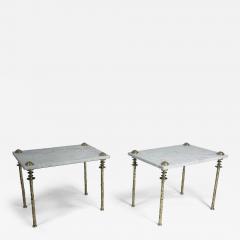  Bourgeois Boheme Atelier Pair of Sorgue Side Tables Gold Bronze - 4262832