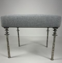  Bourgeois Boheme Atelier Pair of Sorgue Stools White Bronze - 4633138