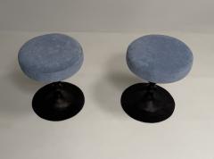  Bourgeois Boheme Atelier Pair of St Paul Primo Stools Bronze and Suede  - 4742665