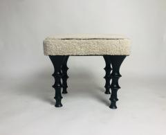  Bourgeois Boheme Atelier Pair of St Paul Stools Shearling Cushion - 970908