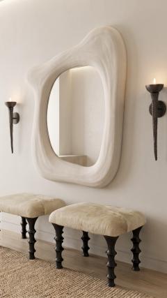  Bourgeois Boheme Atelier Plaster of Paris Nuage Mirror 2 by Bourgeois Boheme Atelier - 4749342