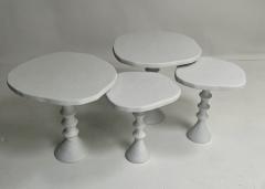  Bourgeois Boheme Atelier Set of Four St Paul Plaster Tables - 3075192
