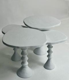  Bourgeois Boheme Atelier Set of Four St Paul Plaster Tables - 3075194