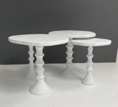  Bourgeois Boheme Atelier Set of Four St Paul Plaster Tables - 3075195