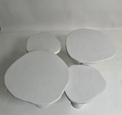  Bourgeois Boheme Atelier Set of Four St Paul Plaster Tables - 3075197