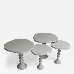  Bourgeois Boheme Atelier Set of Four St Paul Plaster Tables - 3076470