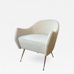  Bourgeois Boheme Atelier Single Briance Chair in Cream Boucle - 2557654
