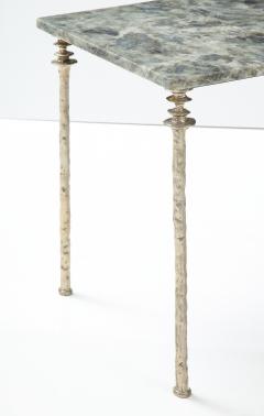  Bourgeois Boheme Atelier Single Sorgue Side Table White Bronze Legs - 2831468