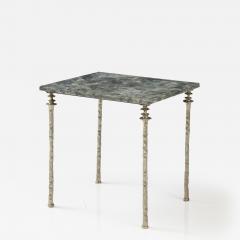  Bourgeois Boheme Atelier Single Sorgue Side Table White Bronze Legs - 2832821